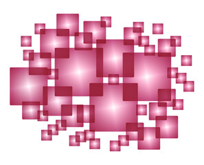 Transparent background with a gradient of intersecting squares.