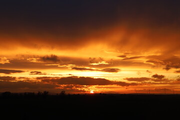 Farbenfroher Sonnenuntergang
