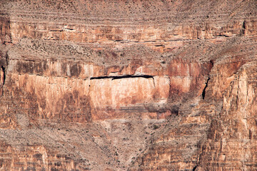 Formation in a wall in the Grand Canyon