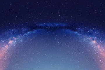 Space vector background. Milky Way, stars and nebula. Night starry sky