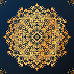 Luxury mandala background with golden arabesque pattern arabic islamic style
