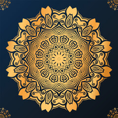 Luxury mandala background with golden arabesque pattern arabic islamic style
