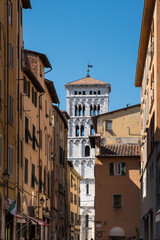 Fototapeta na wymiar Kirche San Michele in Foro, Lucca, Toskana, Italien