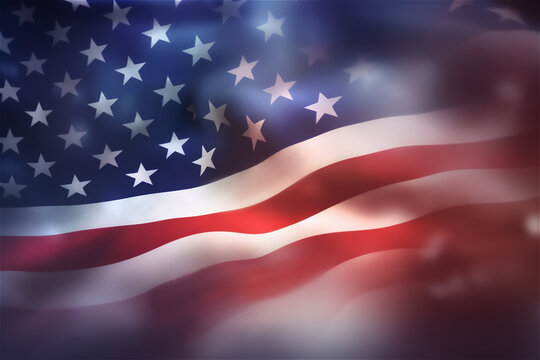 American flag as a symbol of the country's identity and values, 4th of July independence celebration