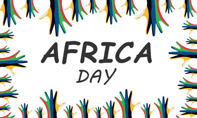 Africa Day. Template for background, banner, card, poster. vector illustration.