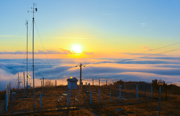 thermal inversion at the weather station