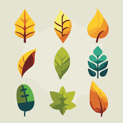 illustration vector graphic of leaf season or icon