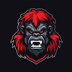 Esports Identity with a Fierce Gorilla Logo