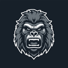 Esports Identity with a Fierce Gorilla Logo