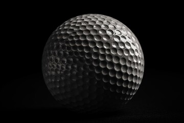 Monochrome golf ball isolated. Generative AI