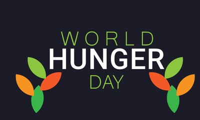 World Hunger Day. Template for background, banner, card, poster. vector illustration.