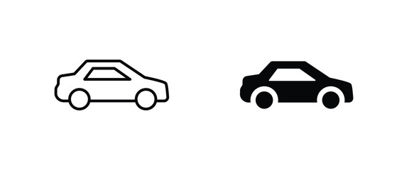 Car vector icon. Isolated simple view front logo illustration. Sign symbol. Auto style car icon , logo design sports vehicle icon silhouette