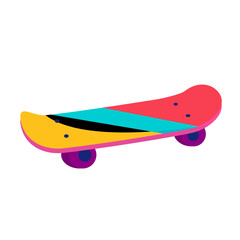 90_s Nostalgic Illustration Set_Skateboard
