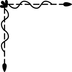 Obraz premium Corner Frame Decoration