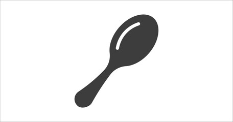 large spoon icon. Filled large spoon icon from tools and utensils collection. Glyph vector. Editable large spoon symbol can be used web and mobile