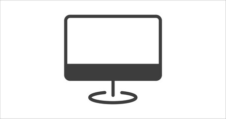 display icon. Filled display icon from user interface collection. Glyph vector. Editable display symbol can be used web and mobile