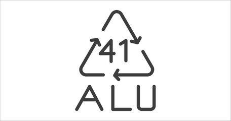 41 alu icon. Filled 41 alu icon from user interface collection. Glyph vector. Editable 41 alu symbol can be used web and mobile