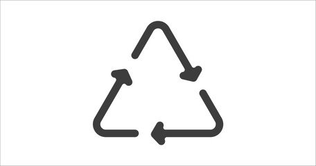 recycable icon. Filled recycable icon from user interface collection. Glyph vector. Editable recycable symbol can be used web and mobile