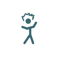 irritated human icon. Filled irritated human icon from feeling and reaction collection. Glyph vector isolated on white background. Editable irritated human symbol can be used web and mobile