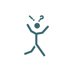 surprised human icon. Filled surprised human icon from feeling and reaction collection. Glyph vector isolated on white background. Editable surprised human symbol can be used web and mobile