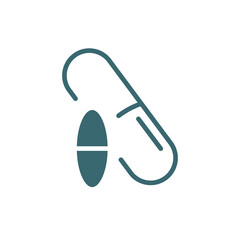 drugs icon. Filled drugs icon from medical collection. Glyph vector isolated on white background. Editable drugs symbol can be used web and mobile