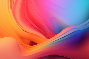 background concept abstract blue purple vibrant geometric illustration colorful futuristic art. Generative AI.