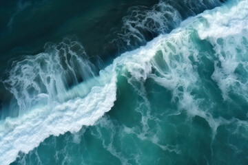 Fascinating Ocean Waves, created with Generative AI technology