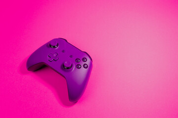 Next Generation game controllers isolated purple © TropicalNinjaStudio