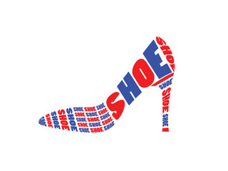shoe  logo vector design template. Vector illustration.