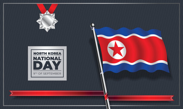 North Korea National Day, Vector Template Design