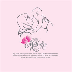 Mother's day vector illusutration