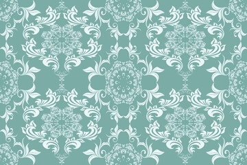 Seamless ornament on background