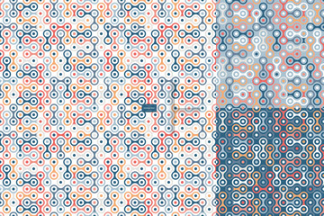 colorful geometric seamless pattern design