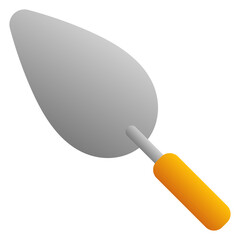 trowel icon, simple flat gradient icon
