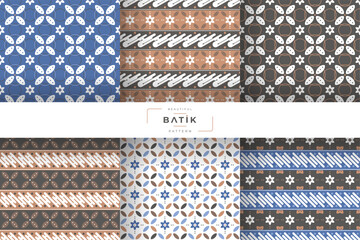 traditional batik pattern design collection