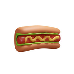 burger 3d illustration