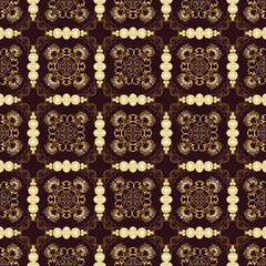 Seamless ornament on background. Floral ornament on background