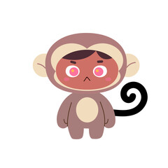 Fototapeta premium Kids With Animal Costumes_Monkey