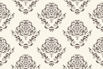 Seamless ornament on background. Floral ornament on background
