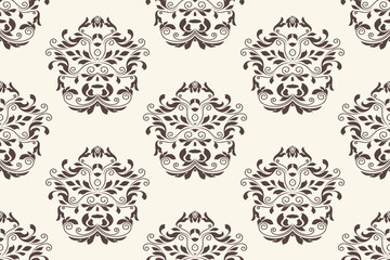 Seamless ornament on background. Floral ornament on background