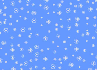 Texture vector illustration with snowflakes, artwork, winter, pattern.