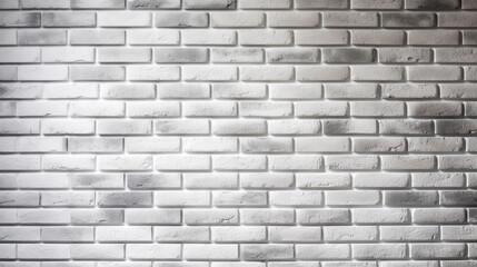 Fototapeta premium White brick wall, old texture of red stone blocks. Generative Ai