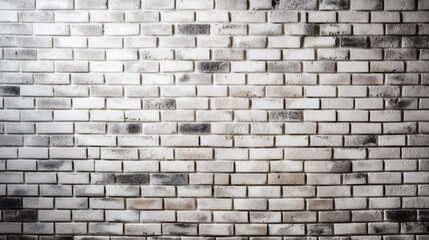 White brick wall, old texture of red stone blocks. Generative Ai