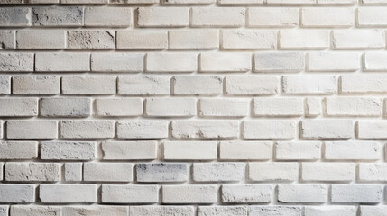 Fototapeta premium White brick wall, old texture of red stone blocks. Generative Ai