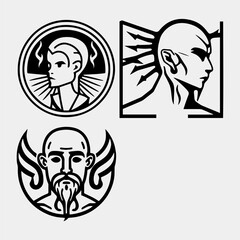 Silhouette godly figure in the human body