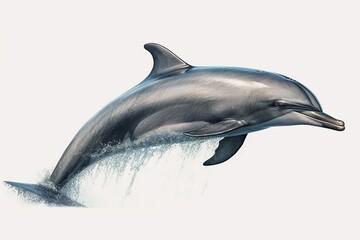 dolphin isolated on white
