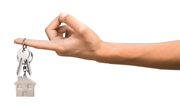 Hand Holding House Key