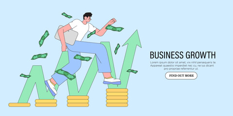 Financial investment. Creative concept of currency market movement. Bank deposit, profit finance. Money management or investment cryptocurrency trading, share purchase.