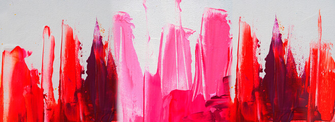 Hand draw digital painting abstract art panorama background colors texture design illustration..