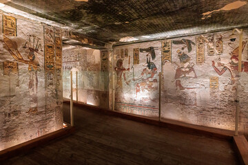 Details of valley of Kings in Luxor - Egypt